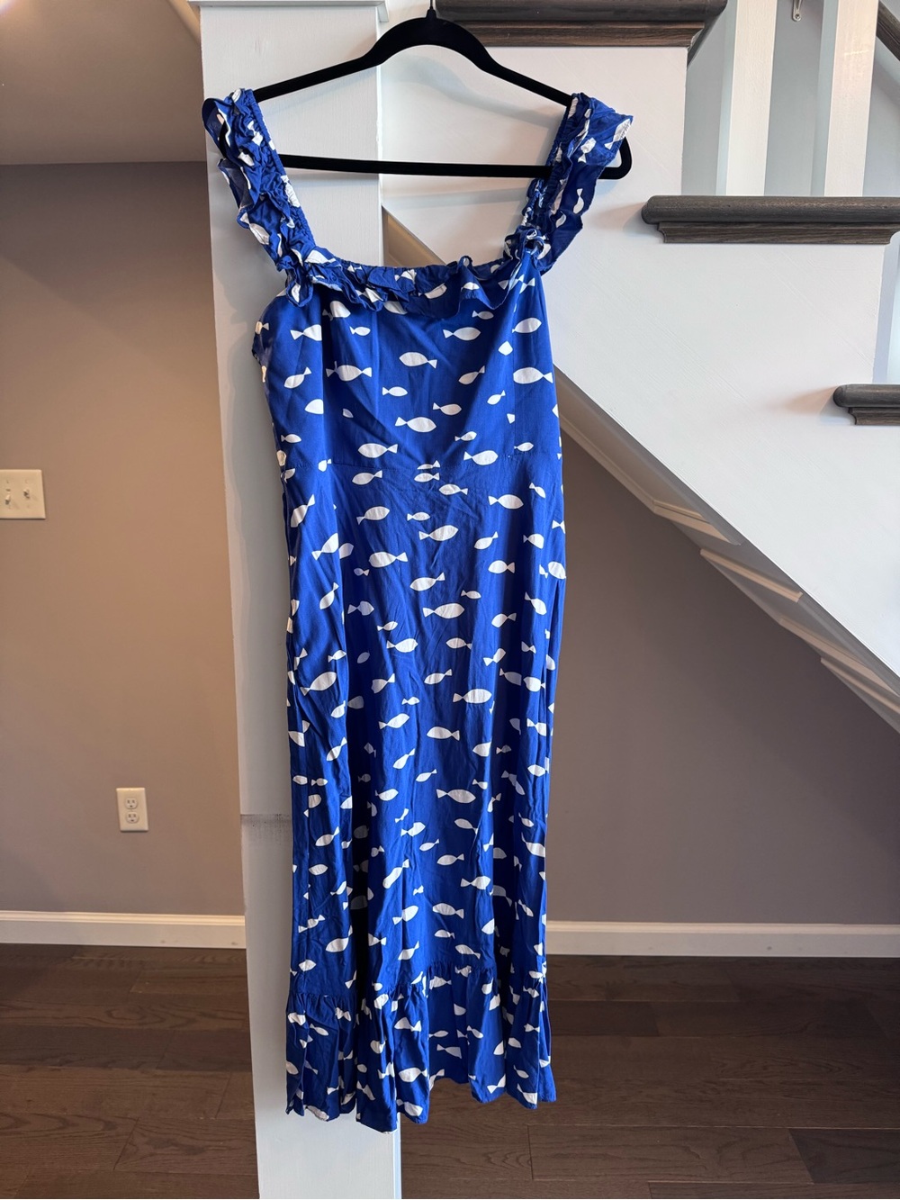 kate spade Royal Blue Fish-Print Sundress